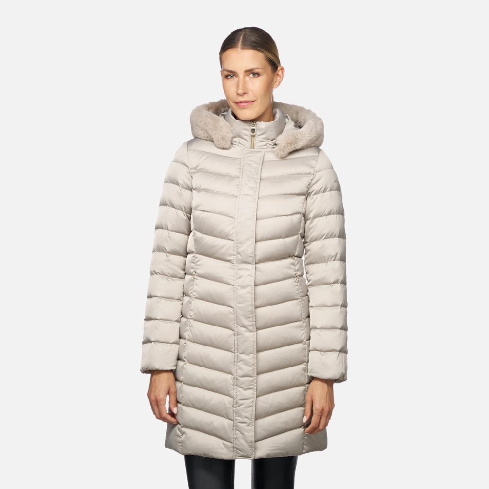 Geox Bettanie Mujer W4626HT3122F5025 Plumífero Largo