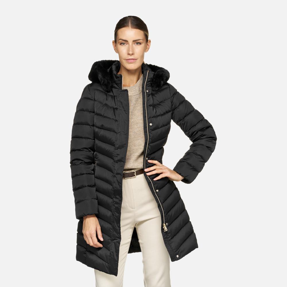 Geox Bettanie Mujer W4626HT3122F9000 Plumífero Largo