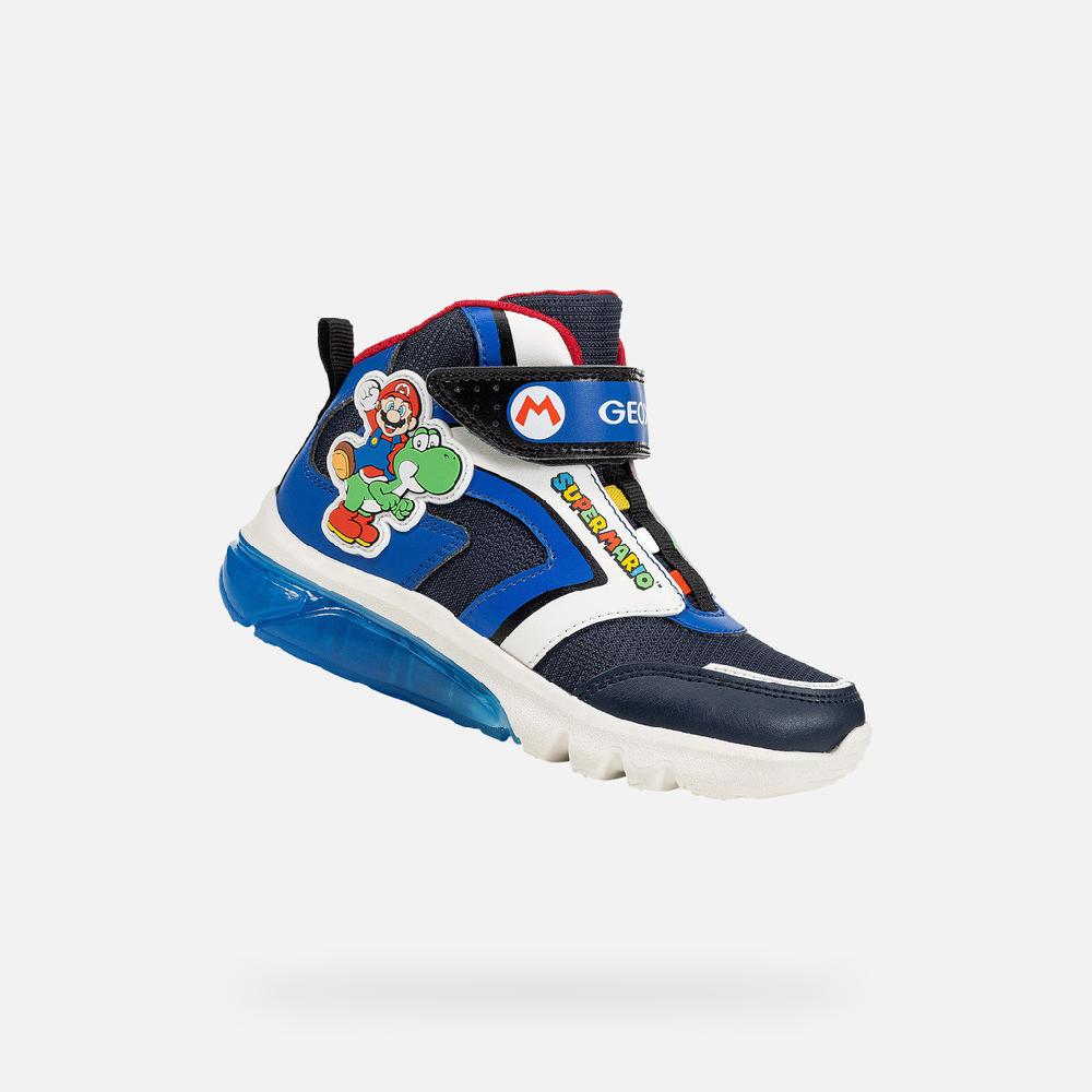 Geox ciberdron junior J46LBJ054FUC4226 Nintendo - supermario