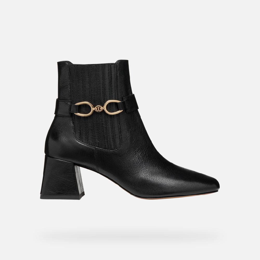 Geox Coronilla Mujer D46D1D000TCC9999 Botines Tacón Medio