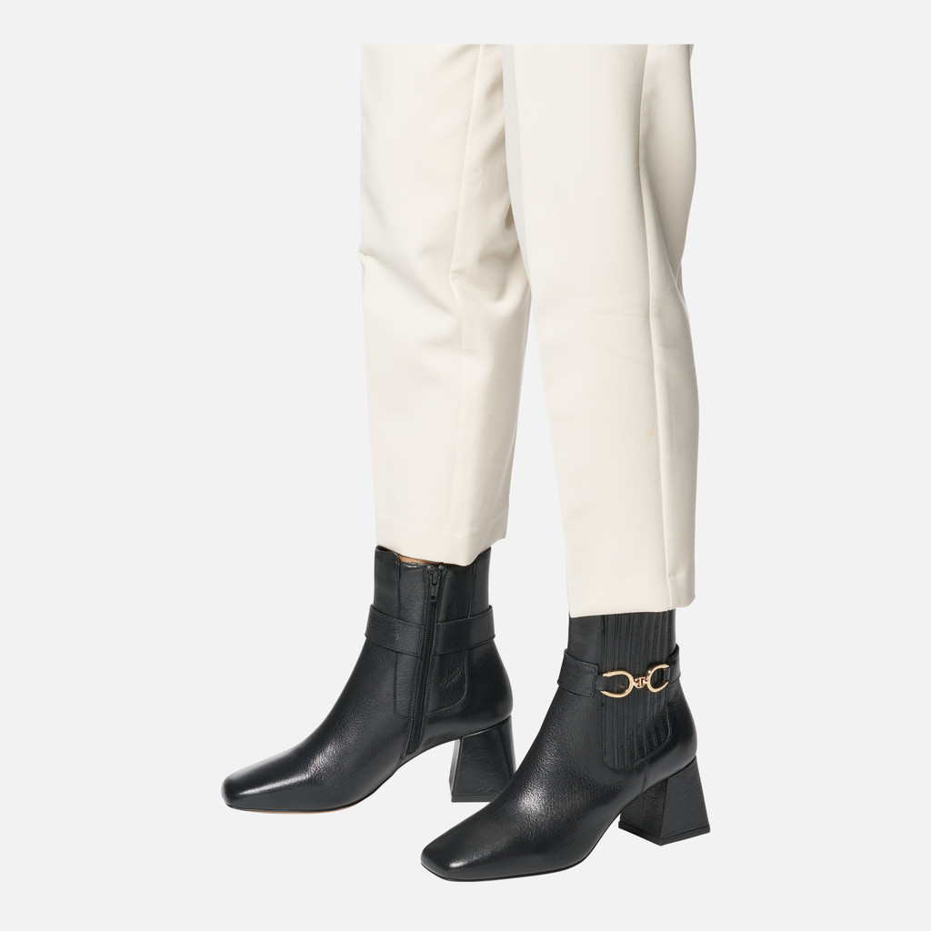 Geox Coronilla Mujer D46D1D000TCC9999 Botines Tacón Medio