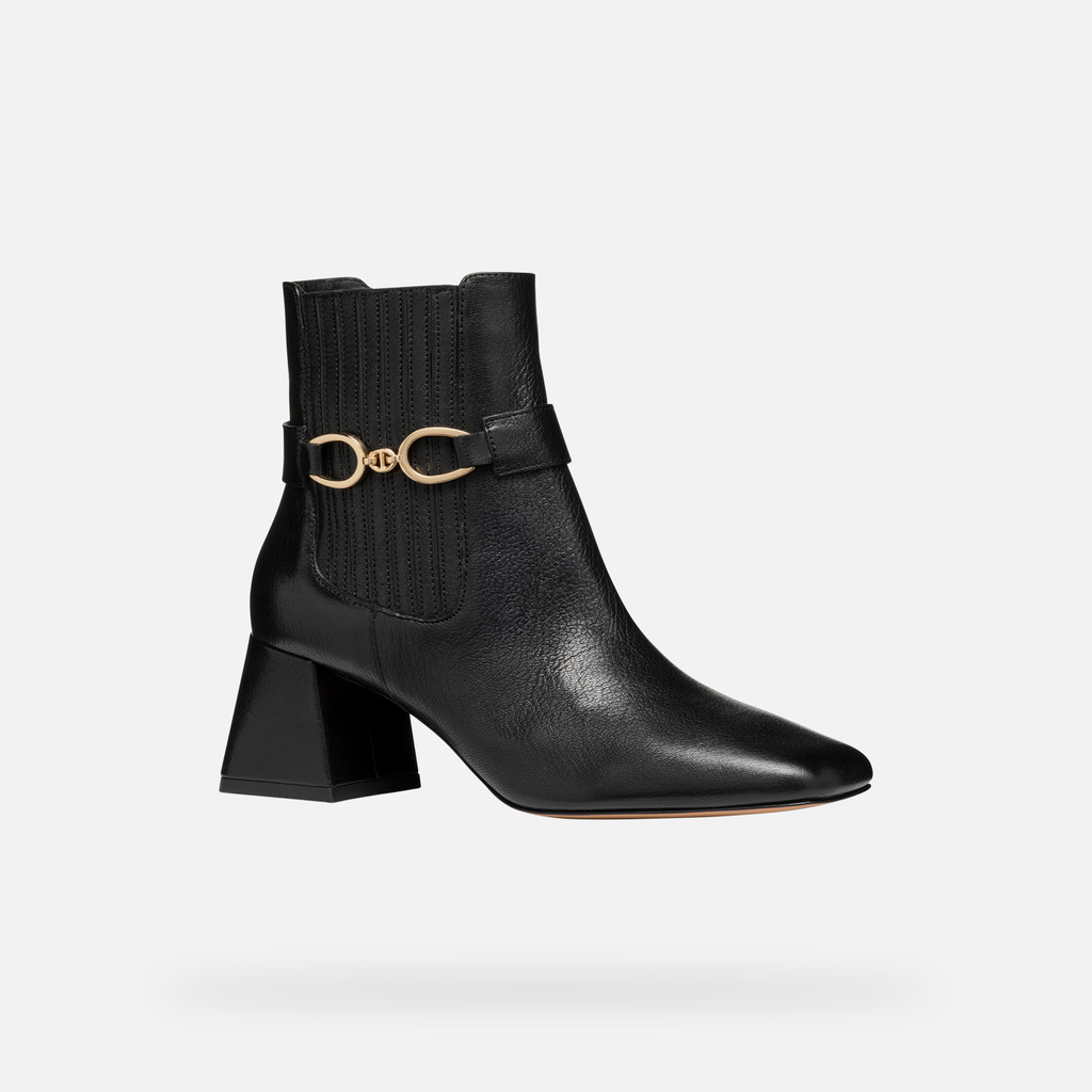 Geox Coronilla Mujer D46D1D000TCC9999 Botines Tacón Medio