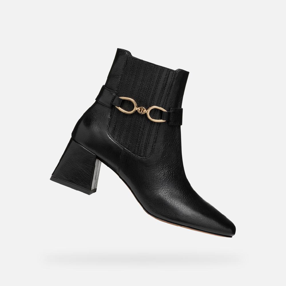 Geox coronilla mujer D46D1D000TCC9999 Botines tacón medio