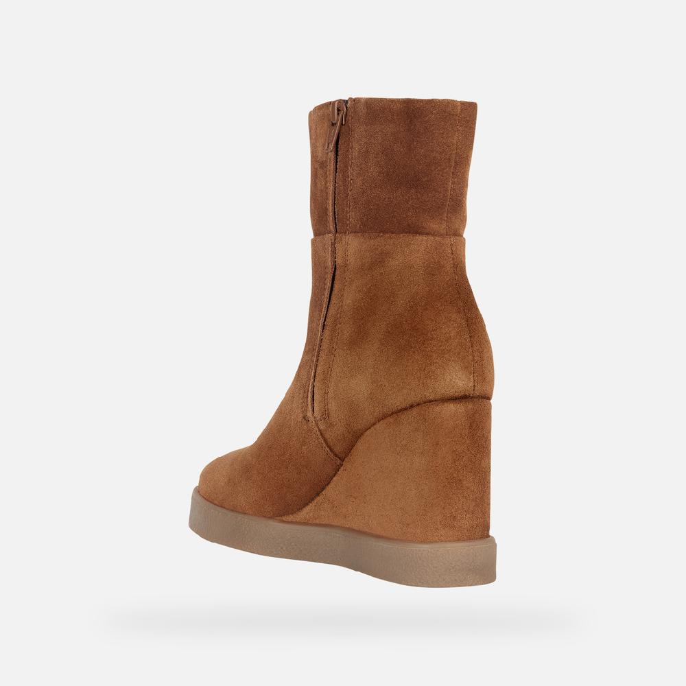 Geox Elidea Wedge Mujer D36VQB00022CD500 Botines Con Plataforma