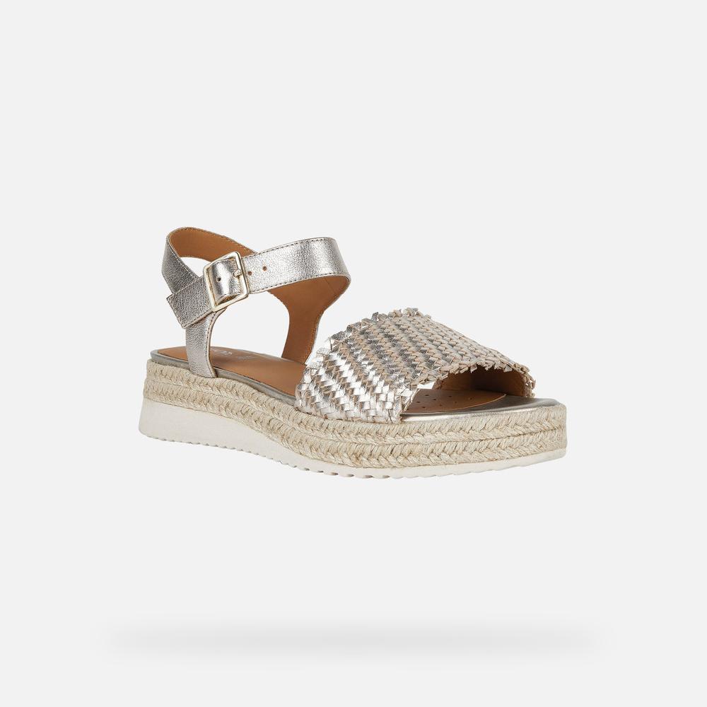 Geox Eolie Mujer D25SRF0CF6ECB500 Sandalias De Cuña