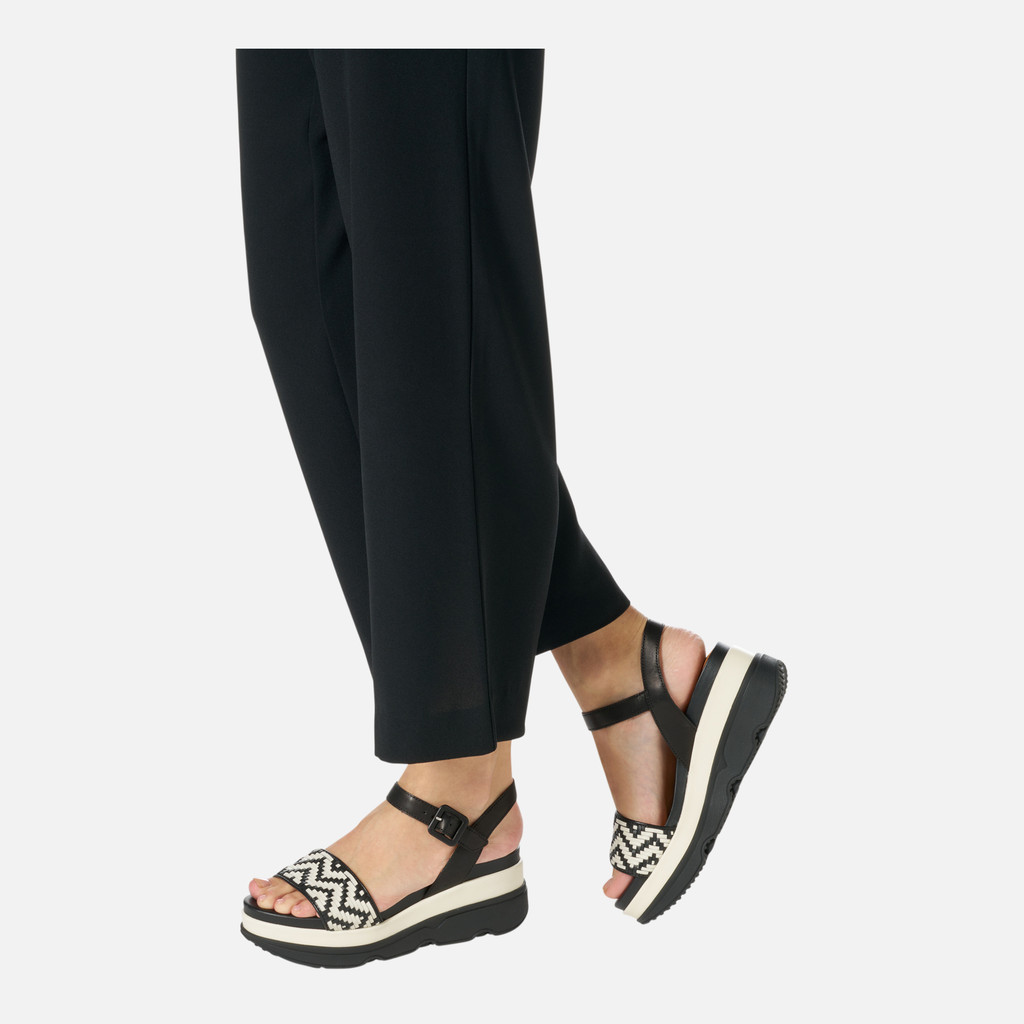 Geox Gardenia Mujer D55HBA0TC43C9B1S Sandalias De Cuña