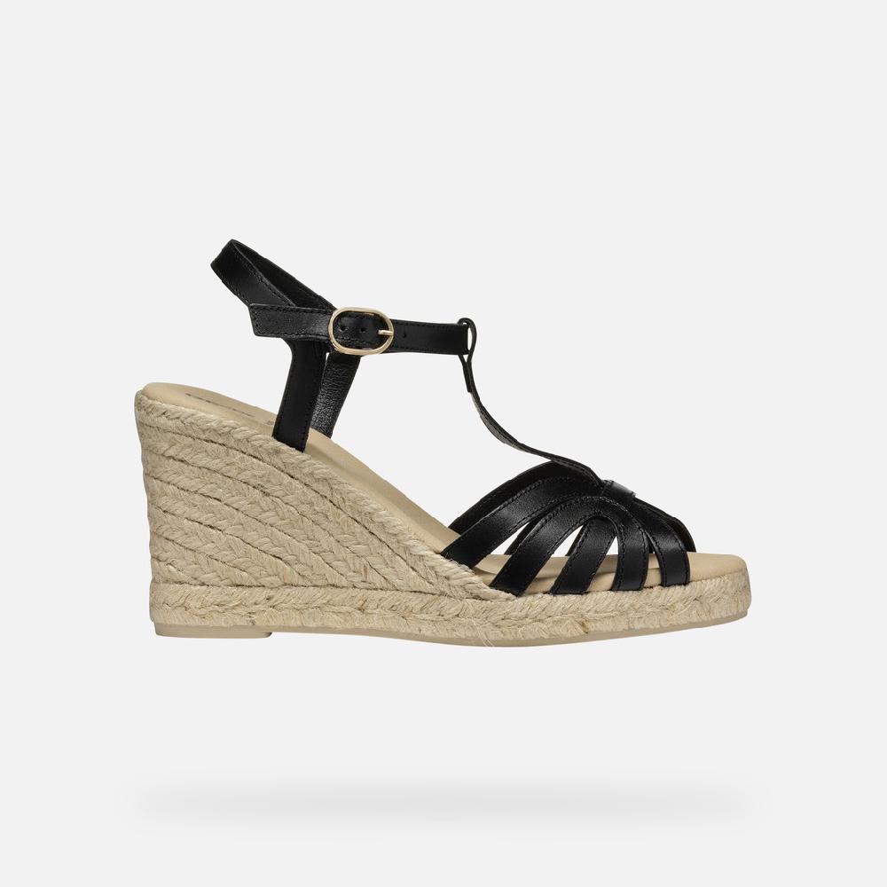 Geox Gelsa Mujer D55TPA00043C9999 Sandalias De Cuña