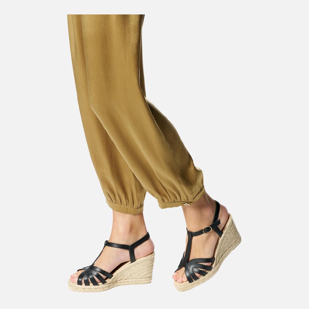 Geox Gelsa Mujer D55TPA00043C9999 Sandalias De Cuña