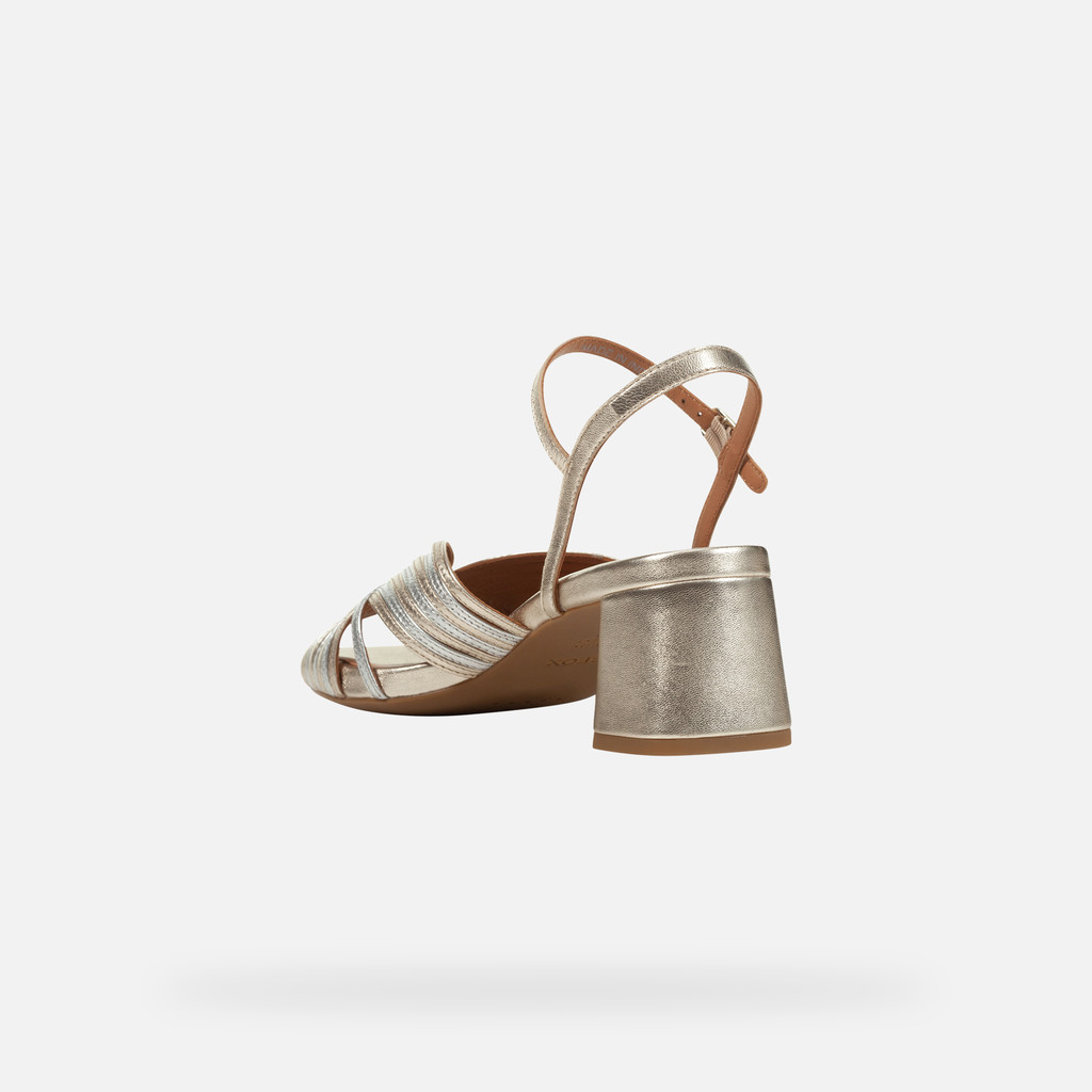 Geox Genziana Mid Mujer D35HAF000Y2C0688 Sandalias Tacón Medio