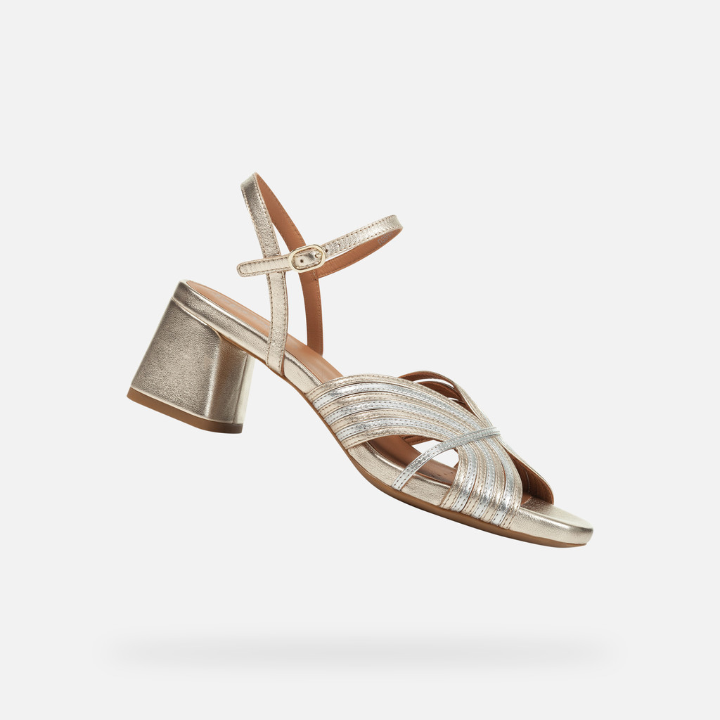 Geox genziana mid mujer D35HAF000Y2C0688 Sandalias tacón medio
