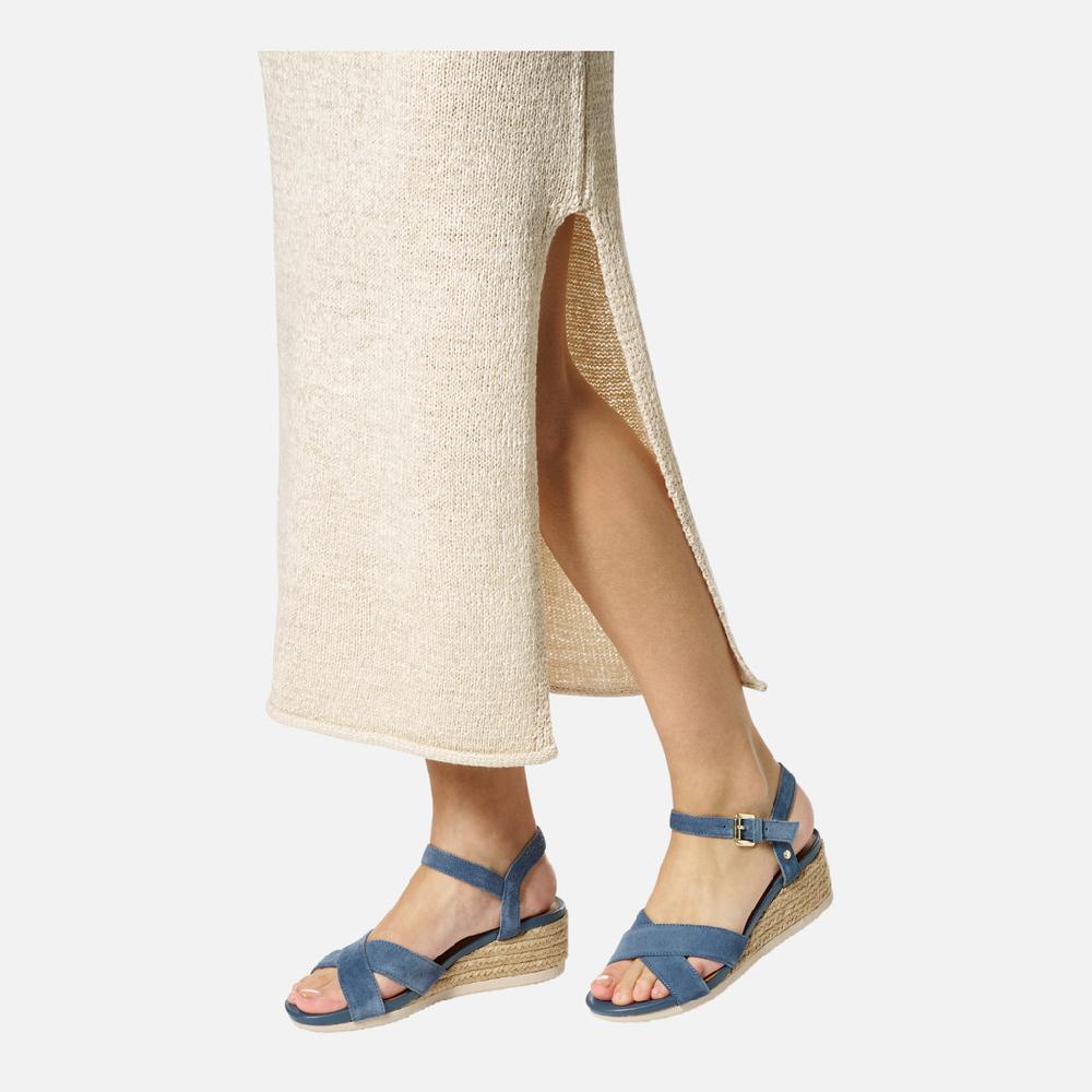 Geox Ischia Corda Mujer D55HHB00020C4005 Sandalias De Cuña