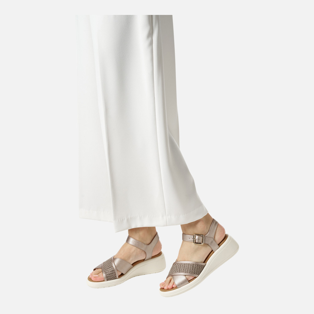 Geox Meliconia Mujer D550EG0NFDSCB5A5 Sandalias De Cuña