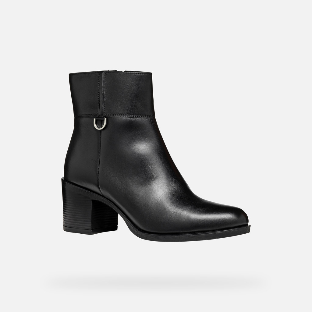 Geox New Asheel Mujer D46FSC00043C9999 Botines Tacón Medio