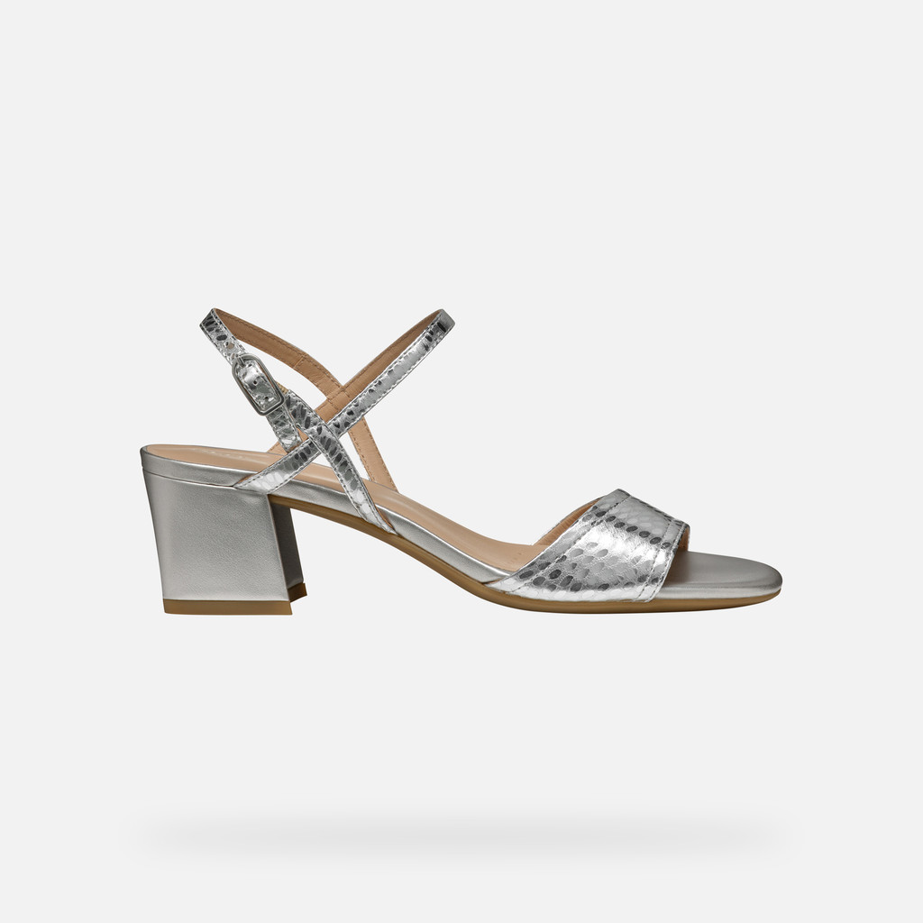 Geox New Eraklia 50 Mujer D45RNB000KYC1007 Sandalias Tacón Medio