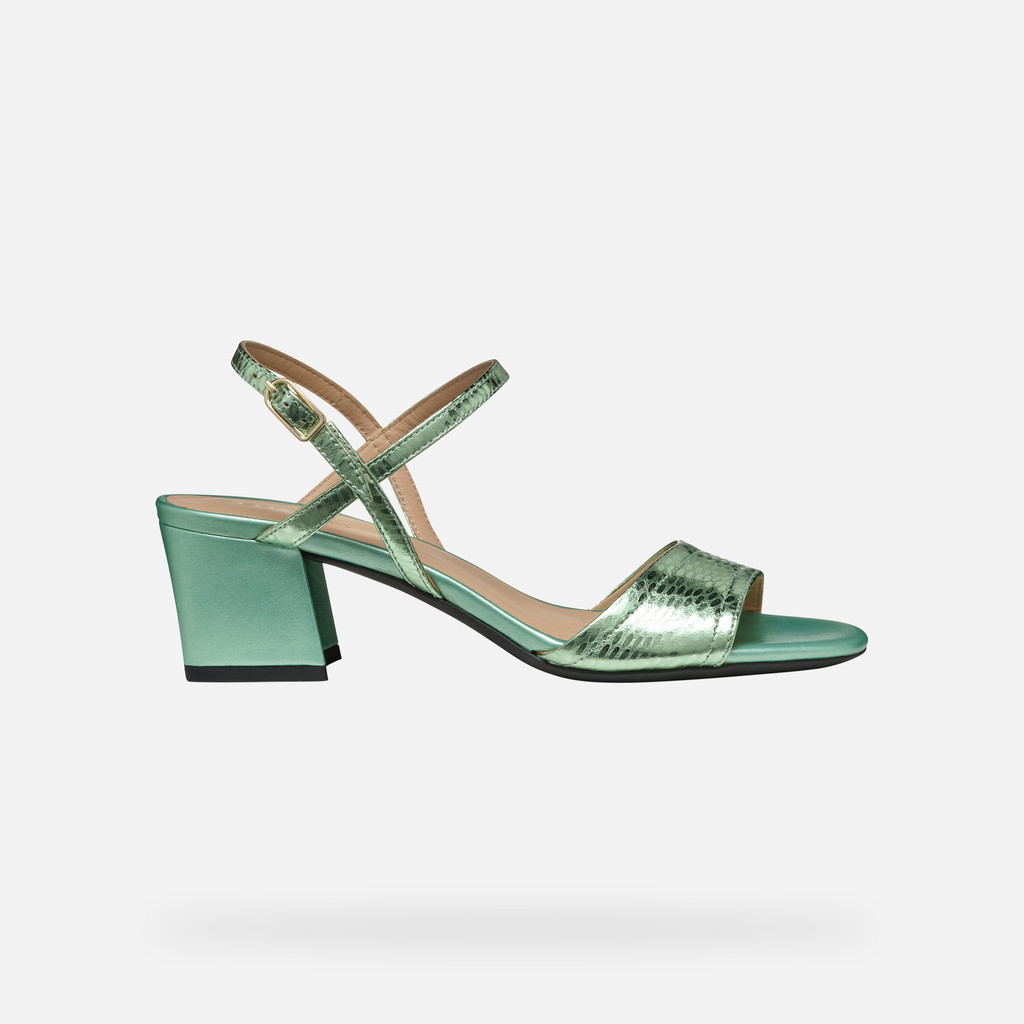 Geox New Eraklia 50 Mujer D45RNB000KYC3002 Sandalias Tacón Medio