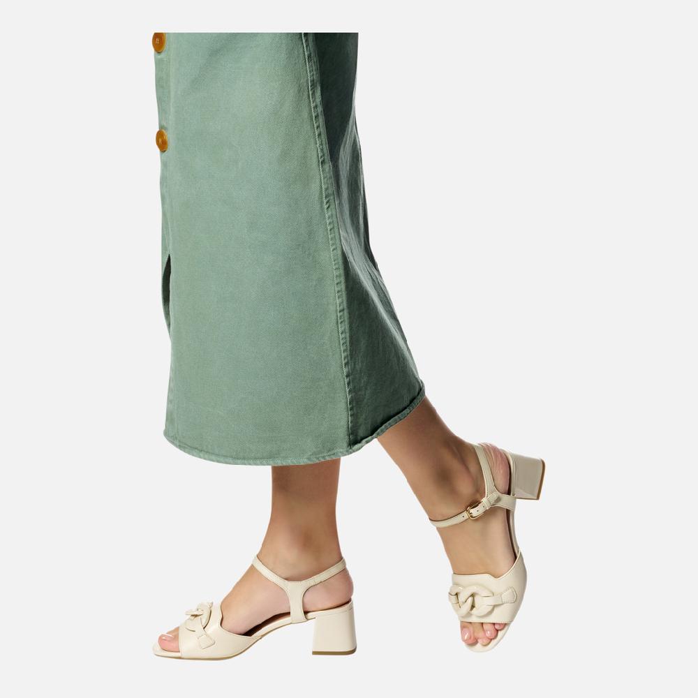 Geox New Eraklia 50 T Mujer D55YQC000TUC1122 Sandalias Tacón Medio