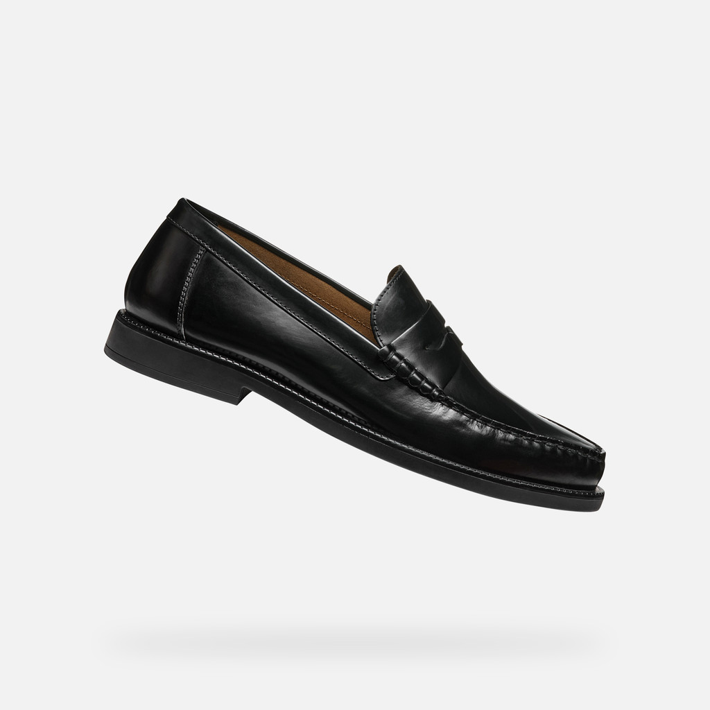 Geox recanati hombre U55HVB00038C9999 Mocasines de cuero