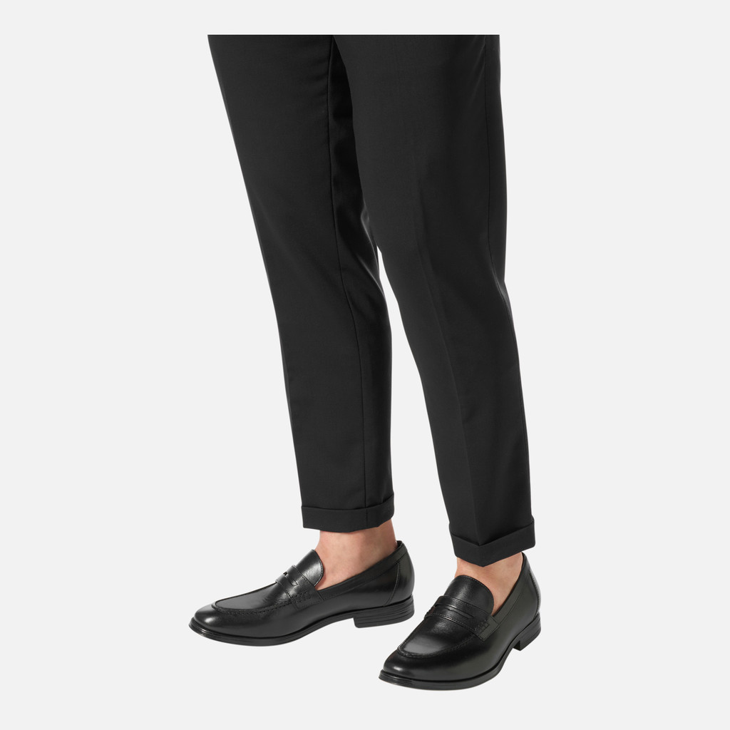 Geox Rezzonico Hombre U558QA00043C9999 Mocasines De Cuero