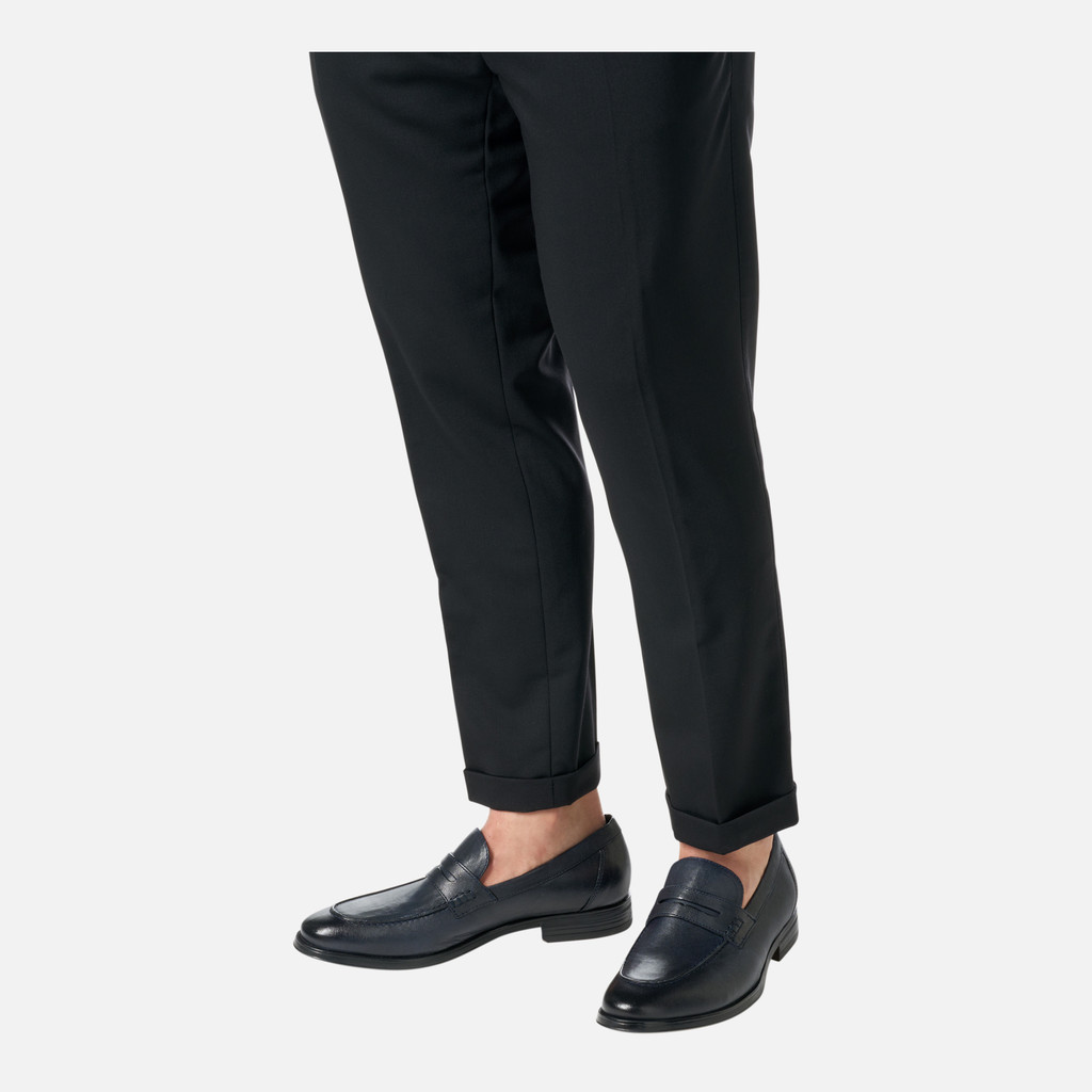 Geox Rezzonico Hombre U558QA000LMC4002 Mocasines De Cuero