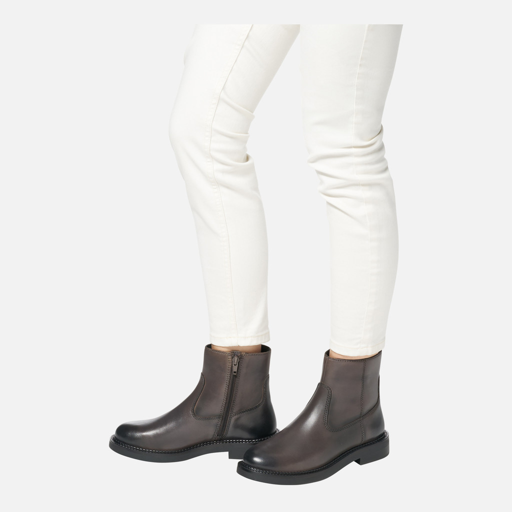 Geox Serilda Mujer D46WYB00043C6029 Botines De Tacón Bajo