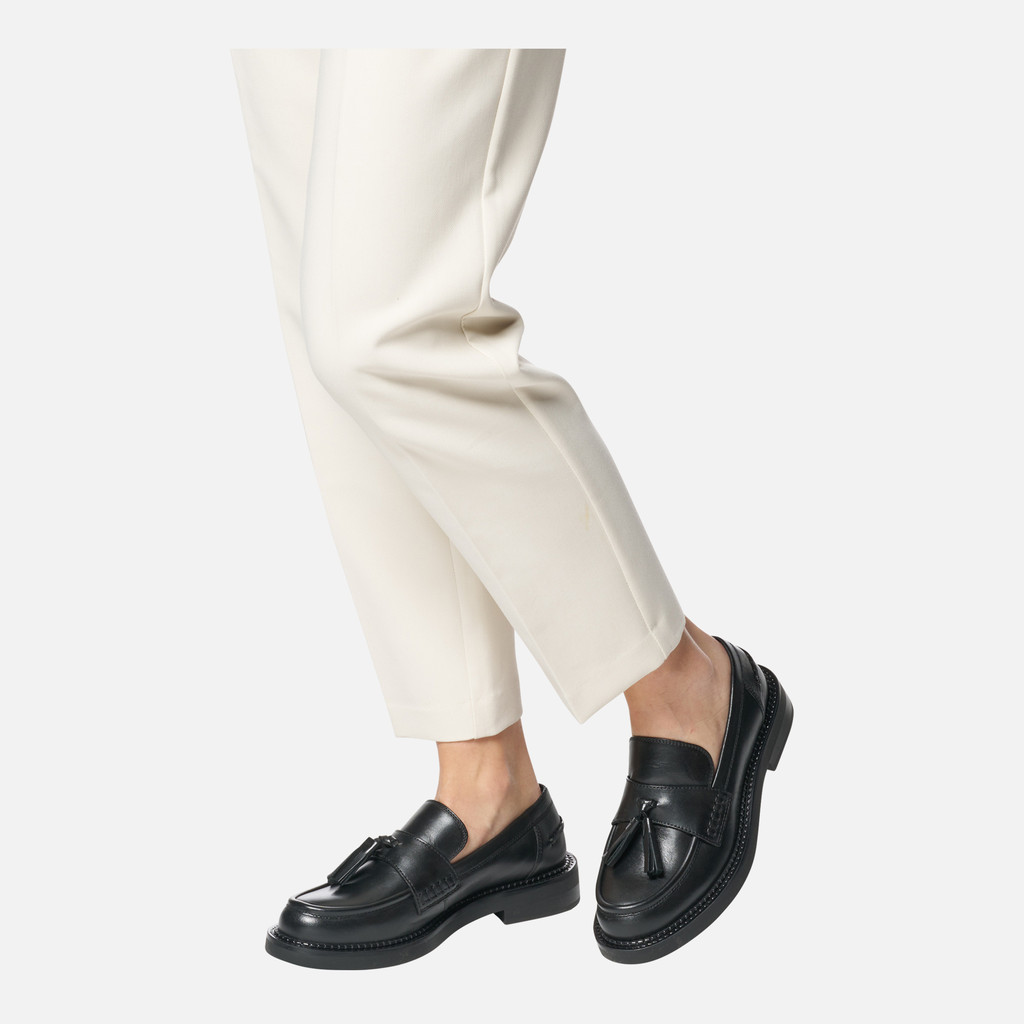 Geox Serilda Mujer D46WYH00043C9999 Mocasines De Cuero