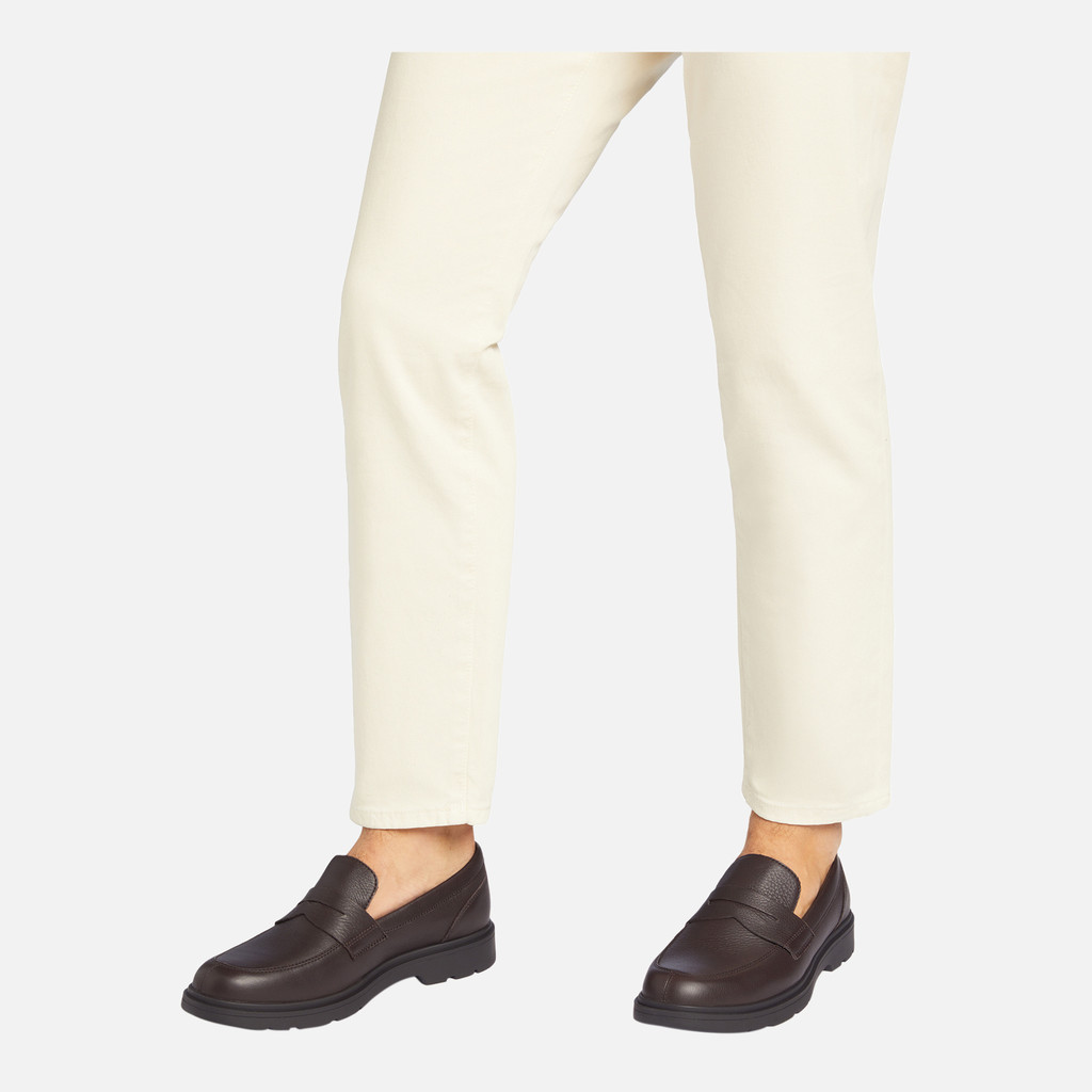 Geox Spherica Ec1 Hombre U36D1A00046C6010 Mocasines De Cuero