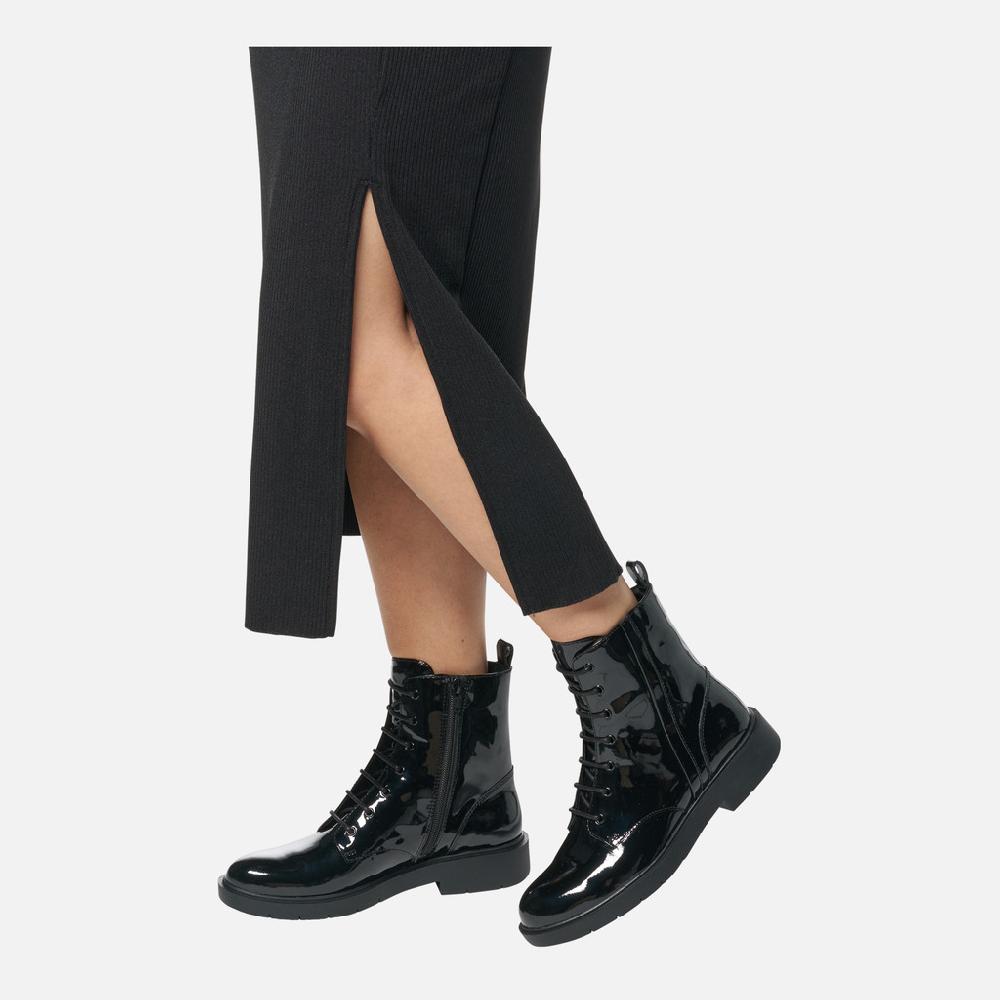 Geox Spherica Ec1 Mujer D36QRA00066C9997 Botines Con Cordones