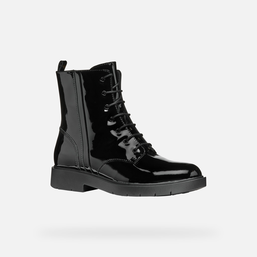 Geox Spherica Ec1 Mujer D36QRA00066C9997 Botines Con Cordones