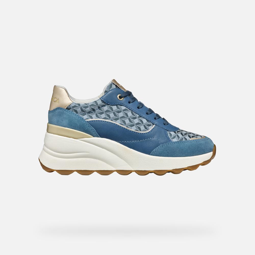 Geox Spherica Ec13 Mujer D45WAA085DSC4005 Zapatillas De Cuña