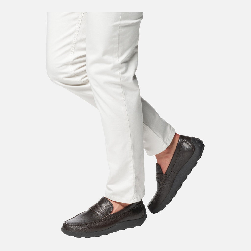 Geox Spherica Ec14 Hombre U46HLA00046C6009 Mocasines De Cuero