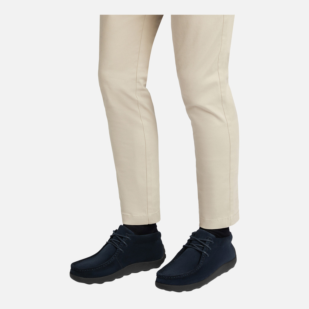 Geox Spherica Ec14 Hombre U46HLB00022C4002 Mocasines De Ante