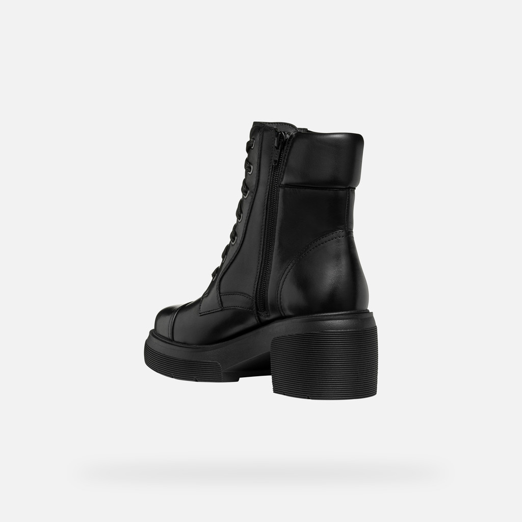 Geox Spherica Ec15 Mujer D46WWB043BCC9999 Botines Con Cordones