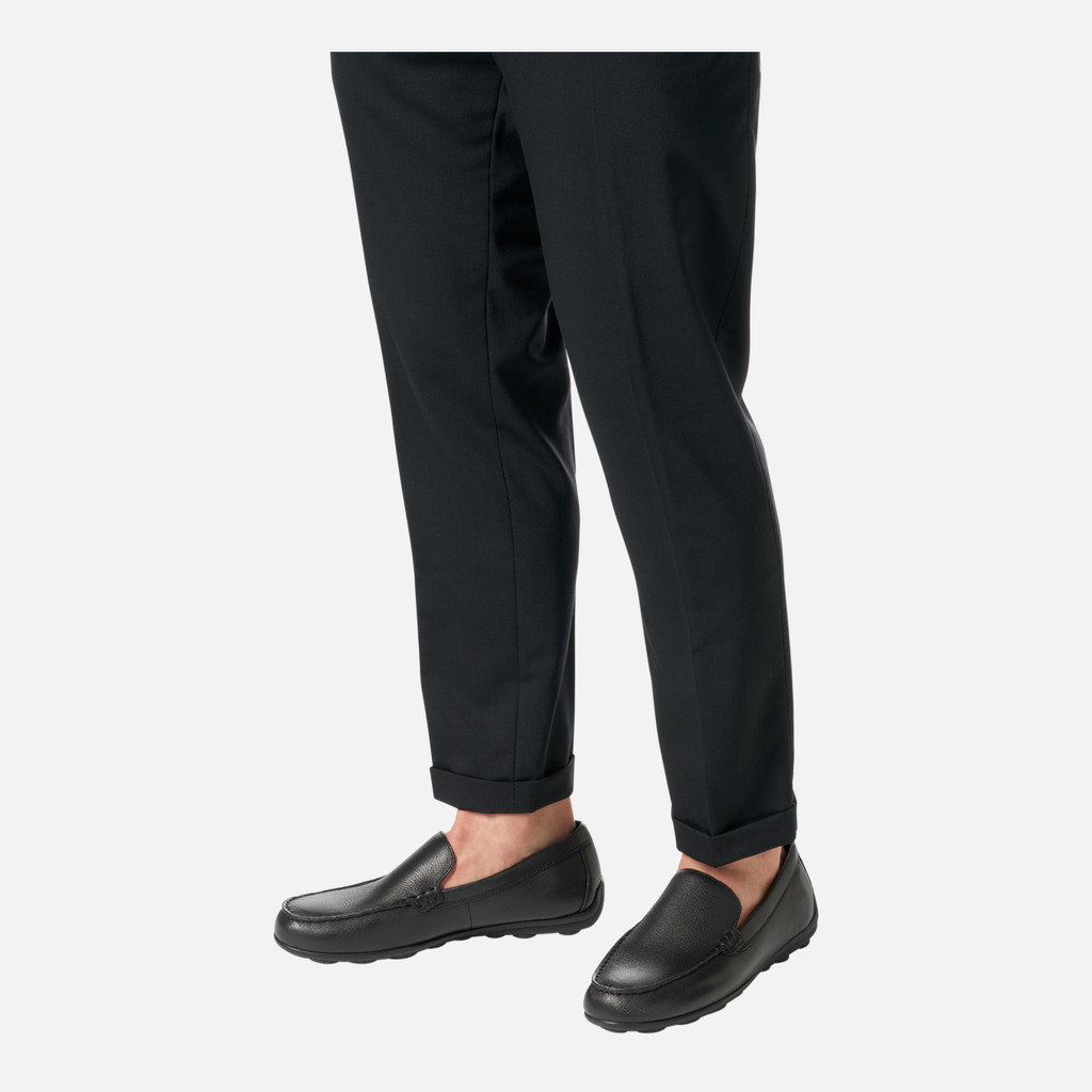 Geox Spherica Ec16 Hombre U55HYA00046C9999 Mocasines De Cuero