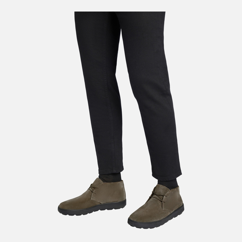 Geox Spherica Ecub-1 Hombre U45GPB00022C1018 Zapatos De Ante