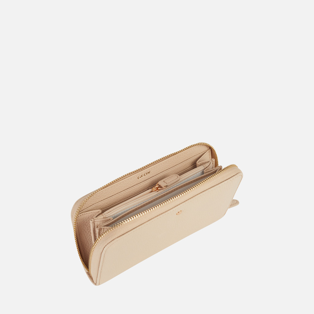 Geox Wallet Mujer D35K3H00046C1002 Cartera Con Cremallera