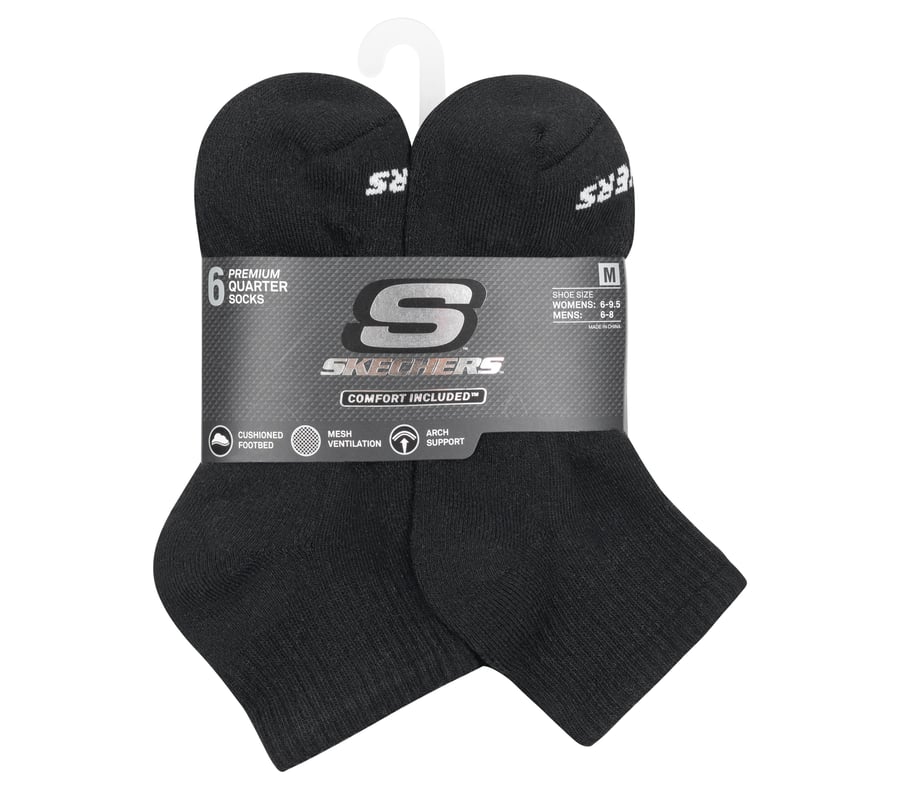 Skechers 6 Pack Core Quarter Medium Socks