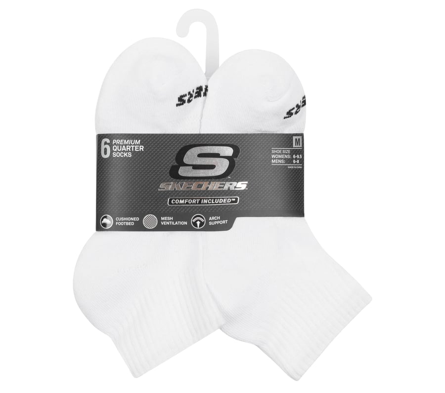 Skechers 6 Pack Core Quarter Medium Socks