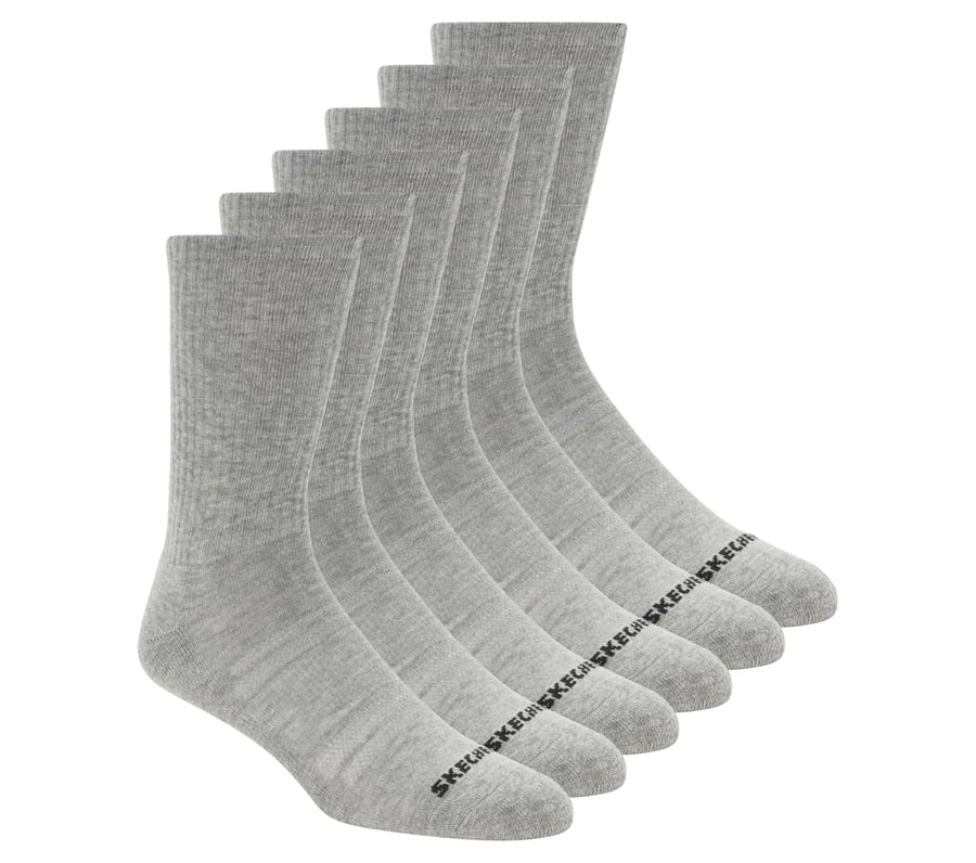 Skechers 6 Pack Large Core Crew Socks