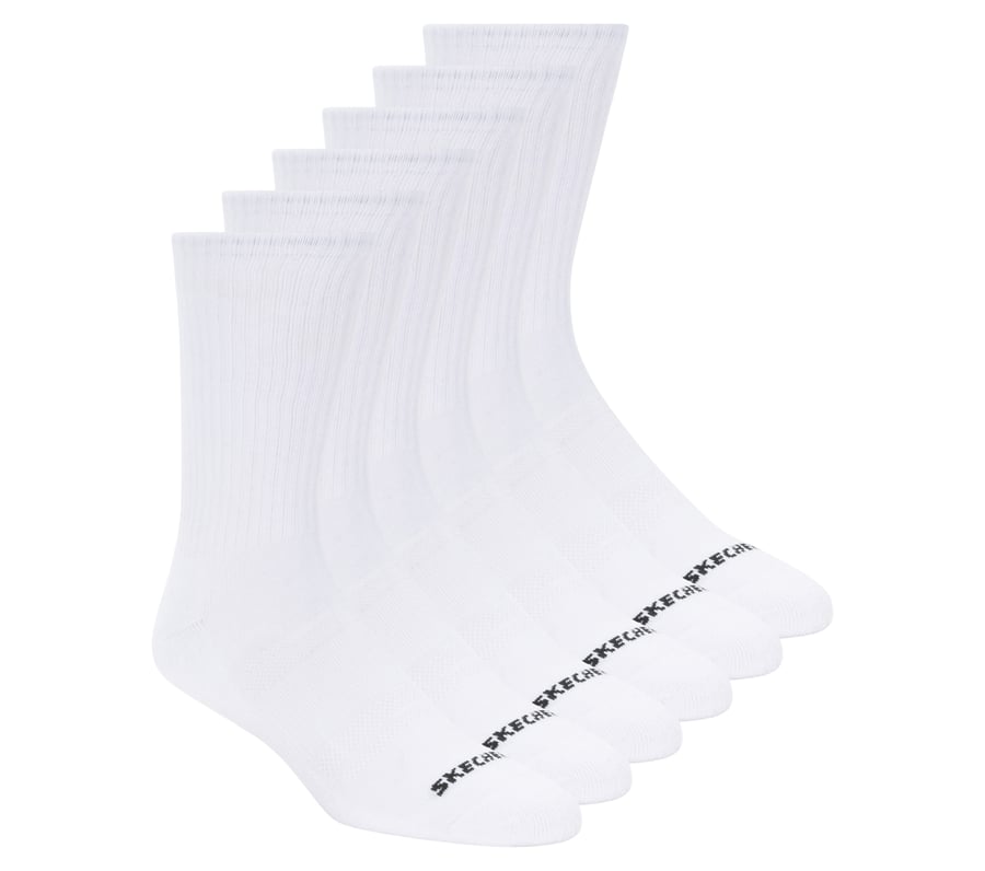 Skechers 6 Pack Large Core Crew Socks
