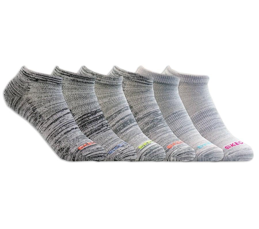 Skechers 6 Pack Low Cut Sport Stripe Socks