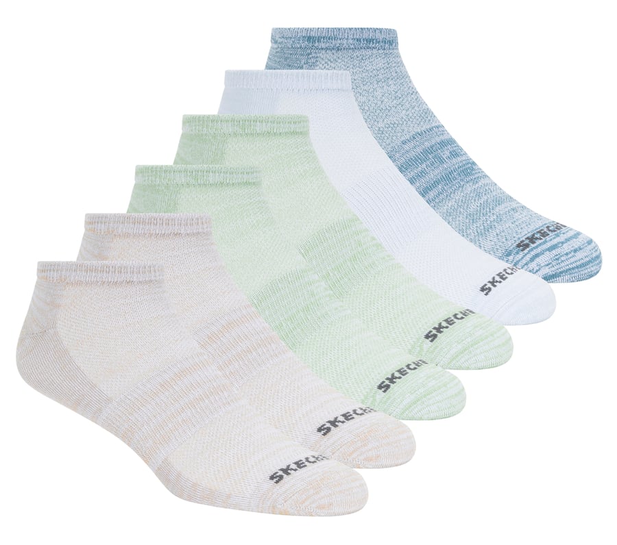 Skechers 6 Pack Non Terry Low Cut Socks