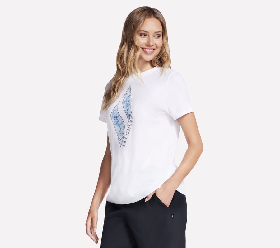 Skechers Floral Diamond Classic Crew Tee