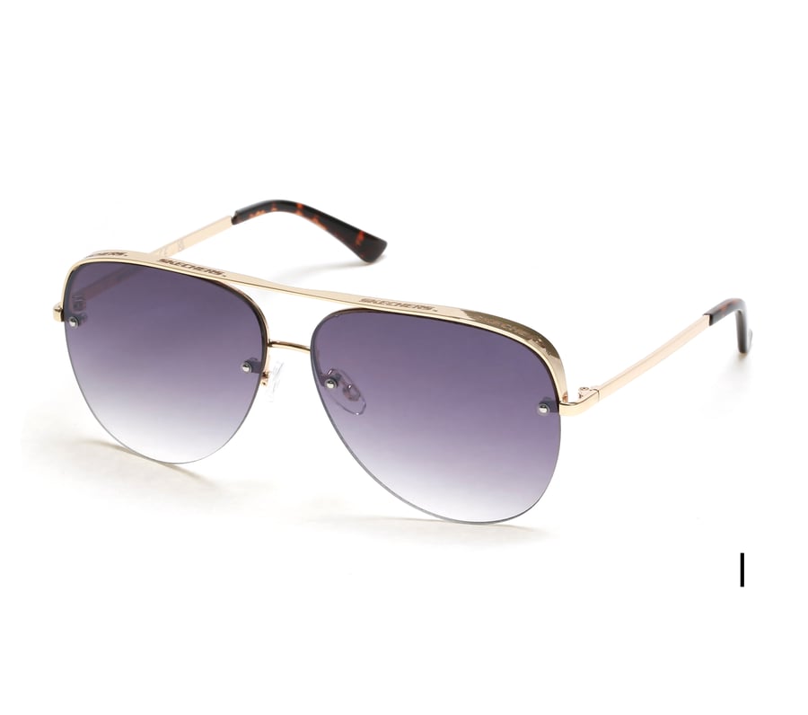 Skechers Semi-Rimless Metal Aviator