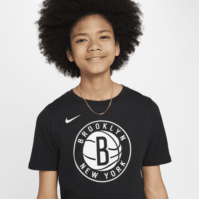 Nike Brooklyn Nets EssentialCamiseta Con Logotipo Nike De La NBA - Niño