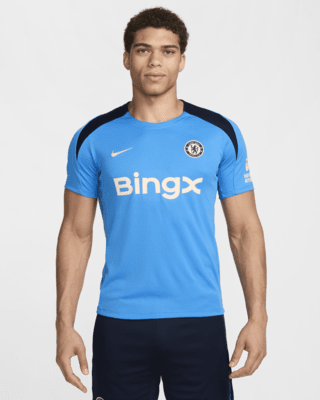 Nike Chelsea FC StrikeCamiseta de fútbol de manga corta de tejido Knit Nike Dri-FIT - Hombre
