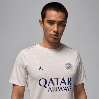 Nike Cuarta Equipación Academy Pro París Saint-GermainParte De Arriba De Fútbol De Manga Corta Para Antes Del Partido Jordan Dri-FIT - Hombre