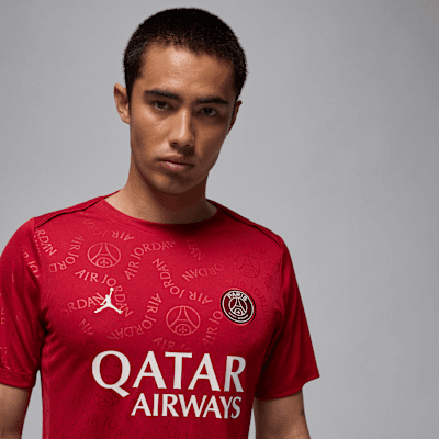 Nike Cuarta Equipación Academy Pro París Saint-GermainParte De Arriba De Fútbol De Manga Corta Para Antes Del Partido Jordan Dri-FIT - Hombre