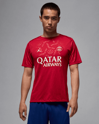 Nike Cuarta equipación Academy Pro París Saint-GermainParte de arriba de fútbol de manga corta para antes del partido Jordan Dri-FIT - Hombre