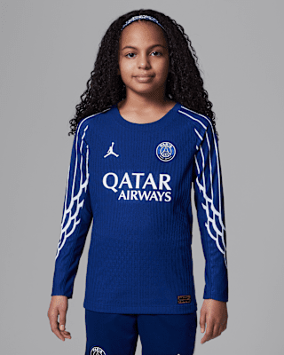 Nike Cuarta equipación Match París Saint-Germain 2024/25Camiseta de fútbol de manga larga Authentic Jordan Dri-FIT ADV - Niño/a