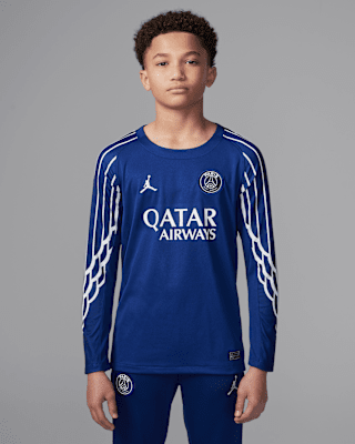 Nike Cuarta equipación Stadium París Saint-Germain 2024/25Camiseta de fútbol Replica de manga larga Jordan Dri-FIT - Niño/a